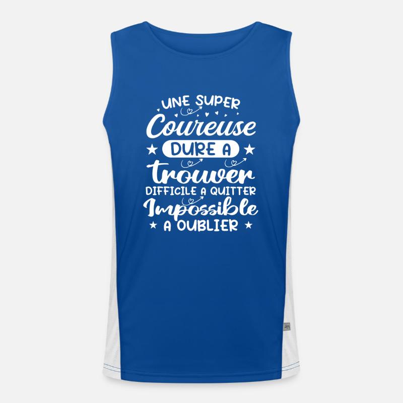 Ein Super Runner - Läufer Geschenk Funktionelles Kontrast-Tank Top für Männer 