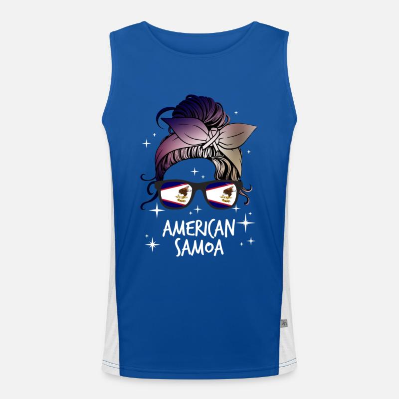 American Samoa Men's Functional Contrast Tank Top 