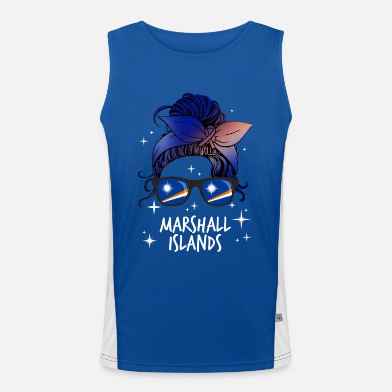 Marshall Islands Men's Functional Contrast Tank Top 