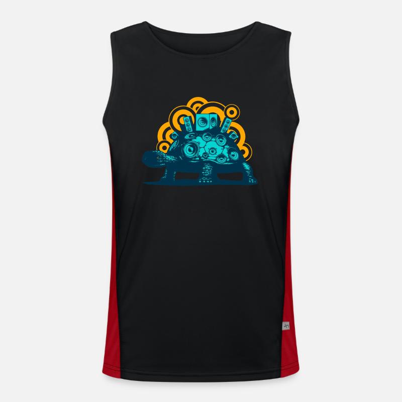 Mobile sound system (no text) Men's Functional Contrast Tank Top 