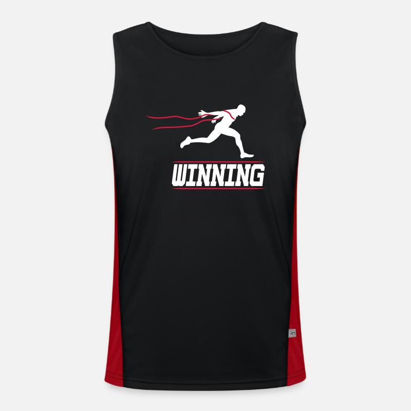 running runner winning 2c I Men's Functional Contrast Tank Top 