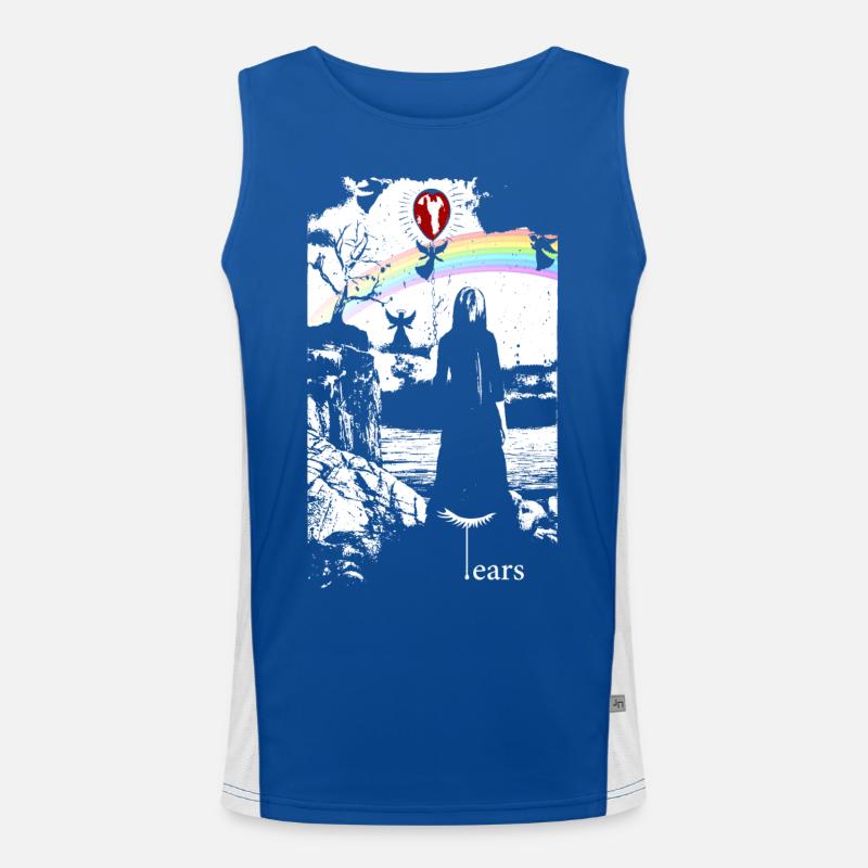 Graphique d’ange Débardeur respirant contrasté Homme 