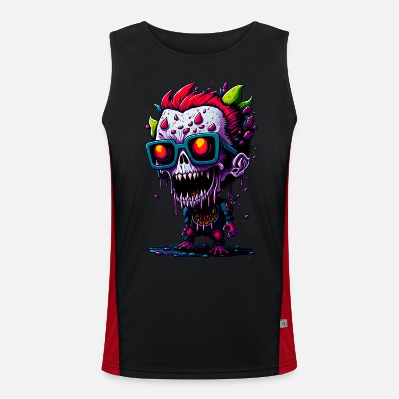 Zombie cool coloré Débardeur respirant contrasté Homme 