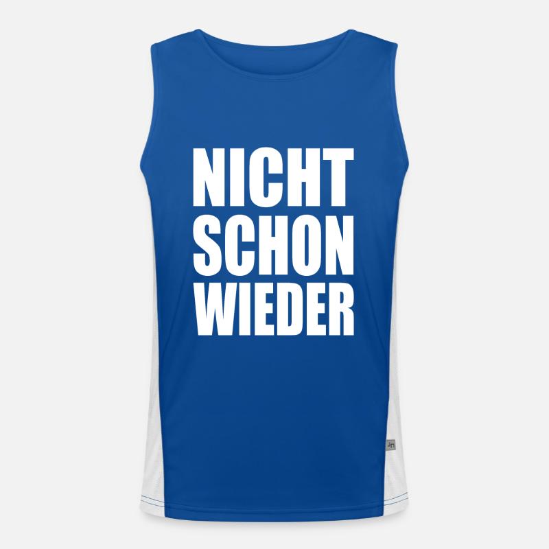 text1054 Funktionelles Kontrast-Tank Top für Männer 