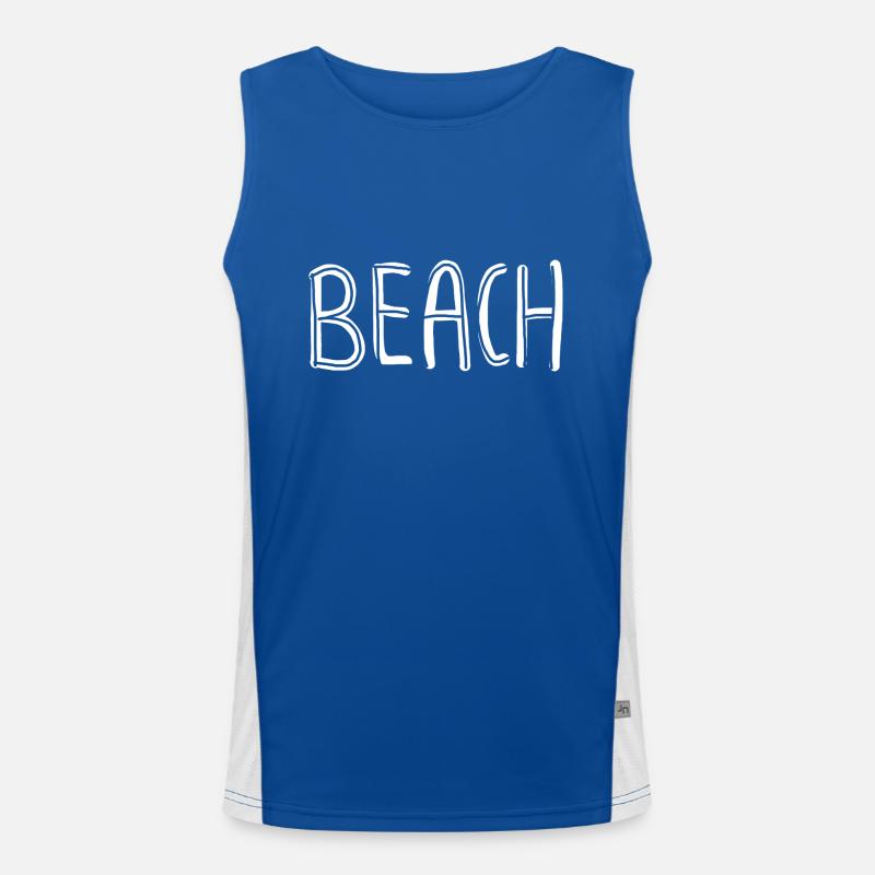 Beach Men's Functional Contrast Tank Top 