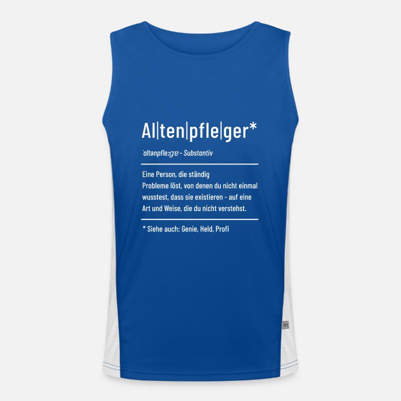 Altenpfleger - Definition - Lexikon Funktionelles Kontrast-Tank Top für Männer 