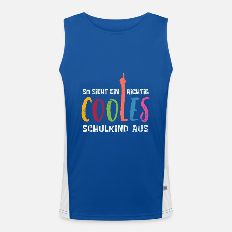 Schulkind - Einschulung - Erstklässler Funktionelles Kontrast-Tank Top für Männer 