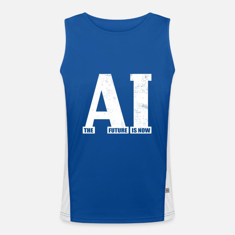 Artificial Intelligence - AI - The future is now Funktionelles Kontrast-Tank Top für Männer 