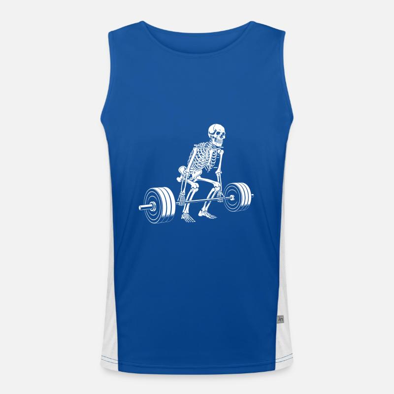 Skeleton, Deadlift, Weight Training, Training Men's Functional Contrast Tank Top 