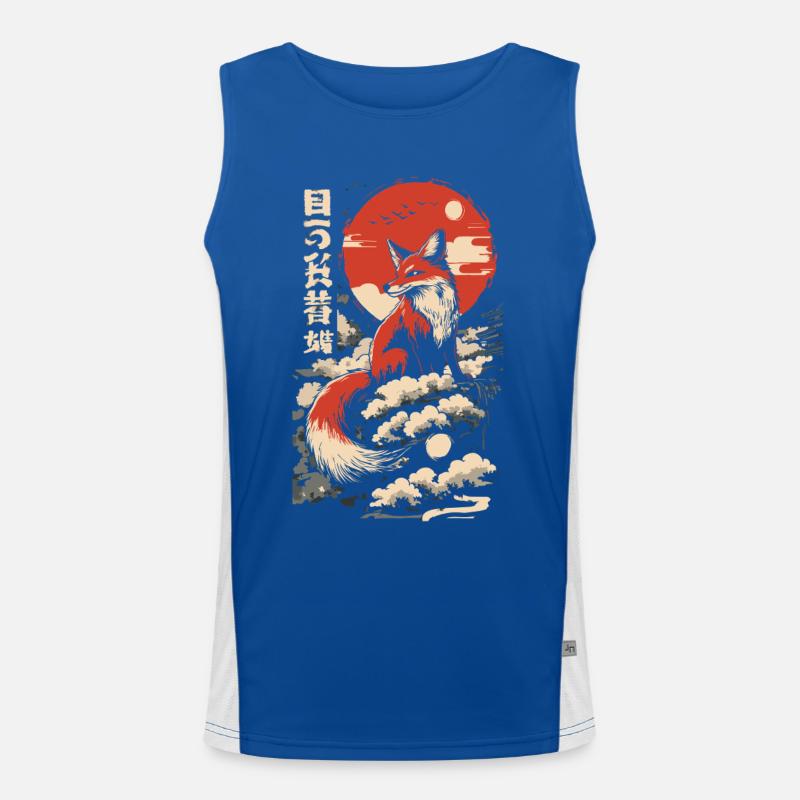 Fox Kitsune Japon Débardeur respirant contrasté Homme 