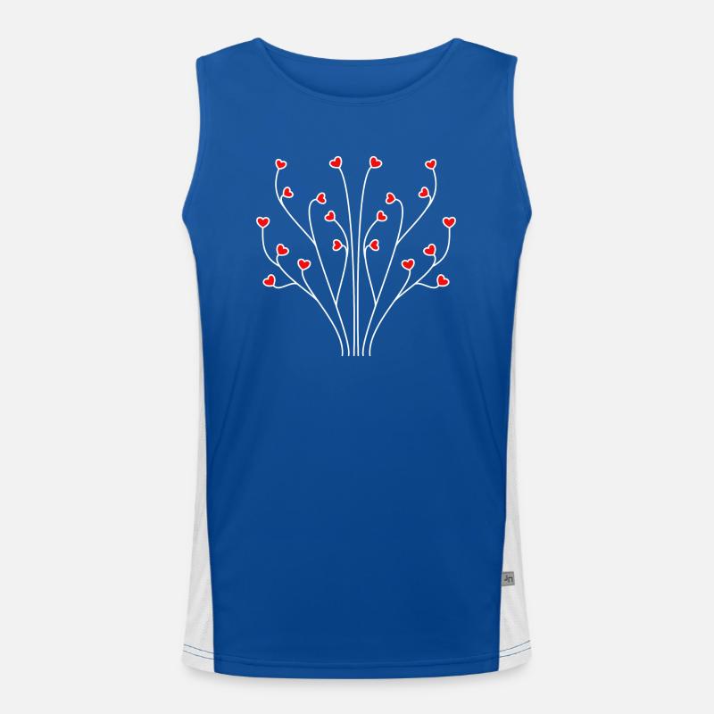 Heart Tree Men's Functional Contrast Tank Top 