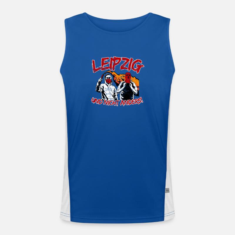 Leipzig und nicht anders UPDATE Funktionelles Kontrast-Tank Top für Männer 