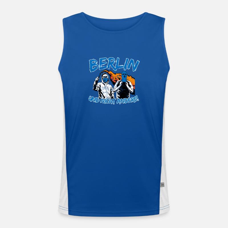 Berlin und nicht anders UPDATE Funktionelles Kontrast-Tank Top für Männer 