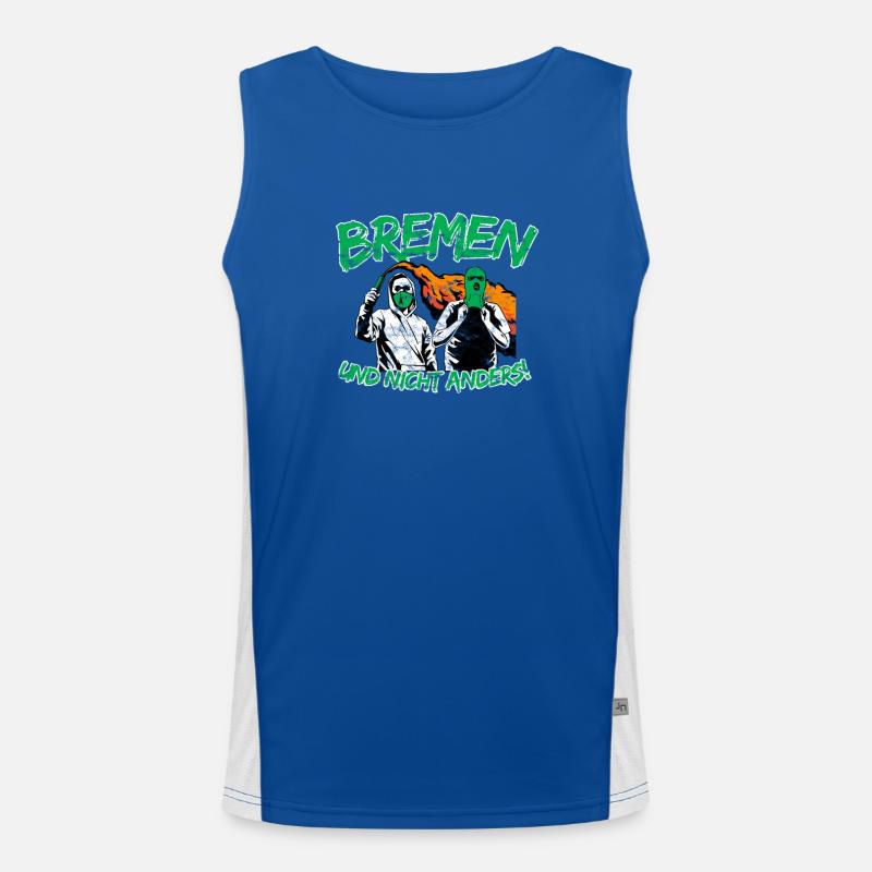 Bremen und nicht anders UPDATE Funktionelles Kontrast-Tank Top für Männer 