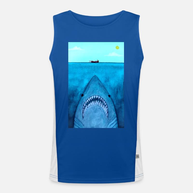 Shark Attack Men's Functional Contrast Tank Top 