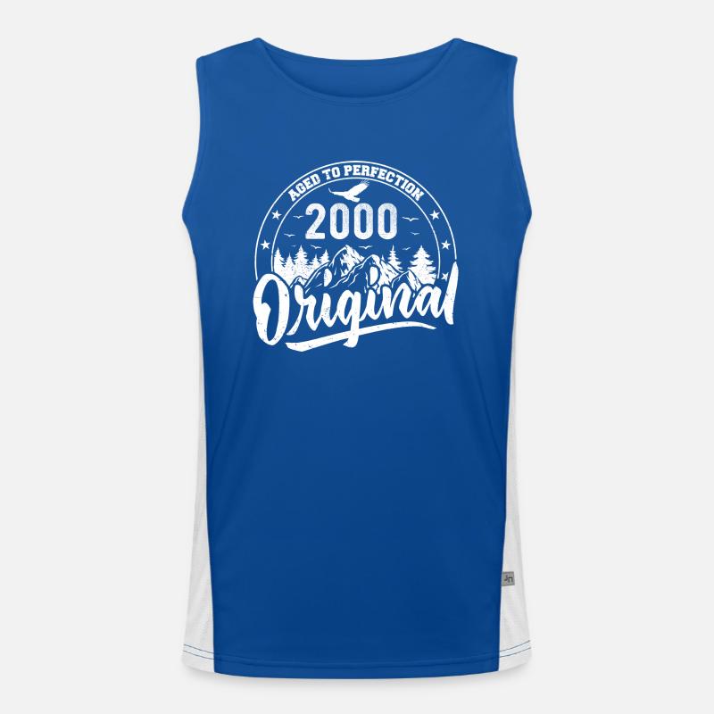 Original 2000 Vintage Geburtstagsgeschenk 2000 Funktionelles Kontrast-Tank Top für Männer 