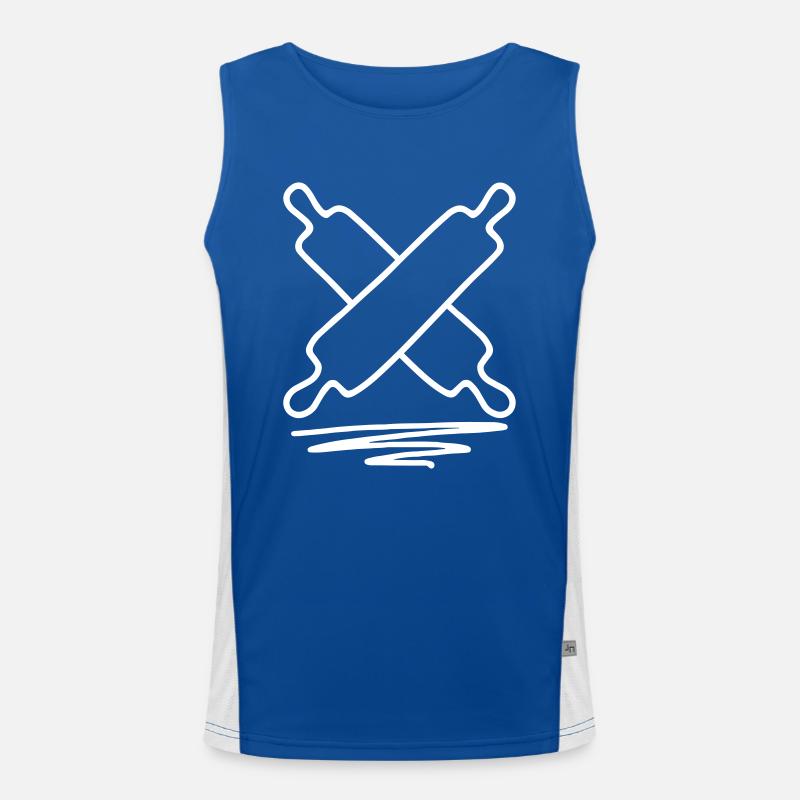 Rolling pin Men's Functional Contrast Tank Top 