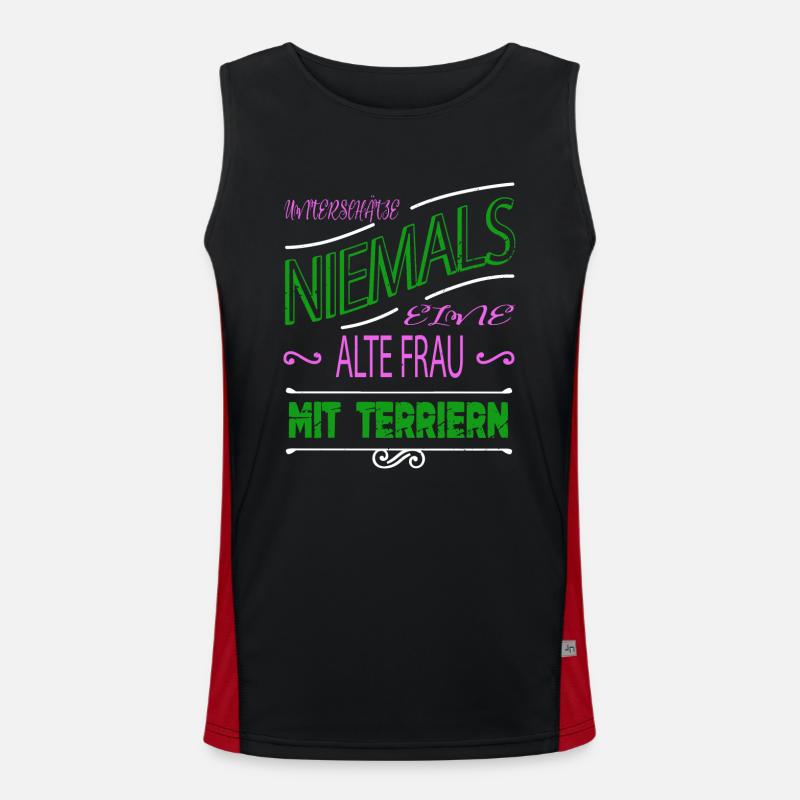 ehefrau beste oma der welt spruch großmutter Funktionelles Kontrast-Tank Top für Männer 