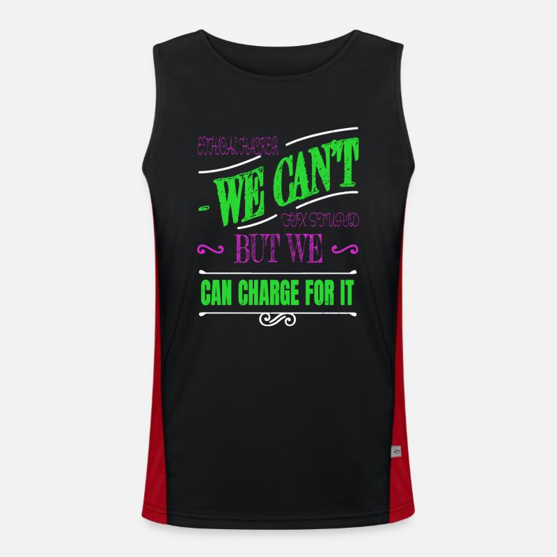 programming gift ethical fingers fun Funktionelles Kontrast-Tank Top für Männer 