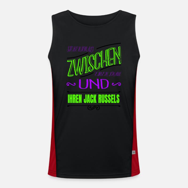 doggie hund boxer lieben geschenkidee hunderasse Funktionelles Kontrast-Tank Top für Männer 