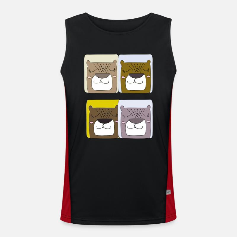 Bears 4-fold Men's Functional Contrast Tank Top 