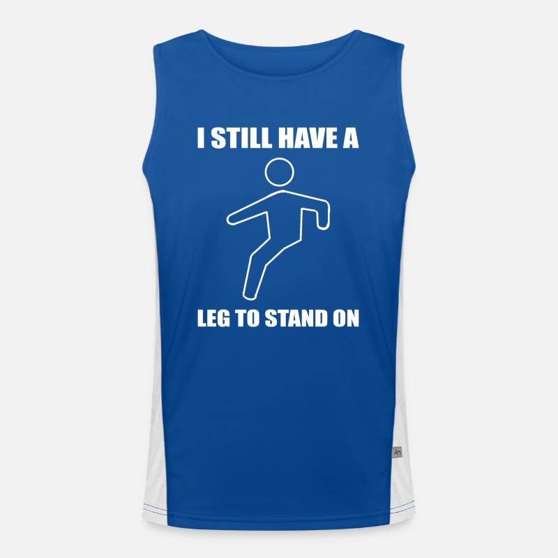 Broken leg Men's Functional Contrast Tank Top 