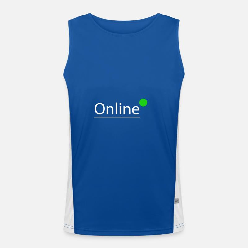 Internet Funktionelles Kontrast-Tank Top für Männer 