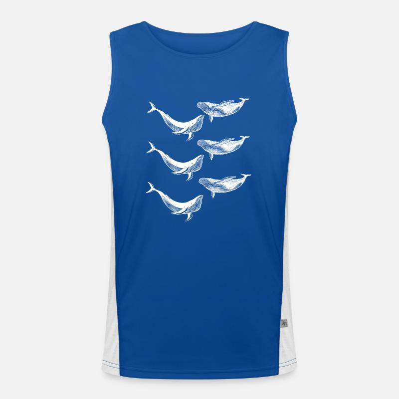 Wale Funktionelles Kontrast-Tank Top für Männer 