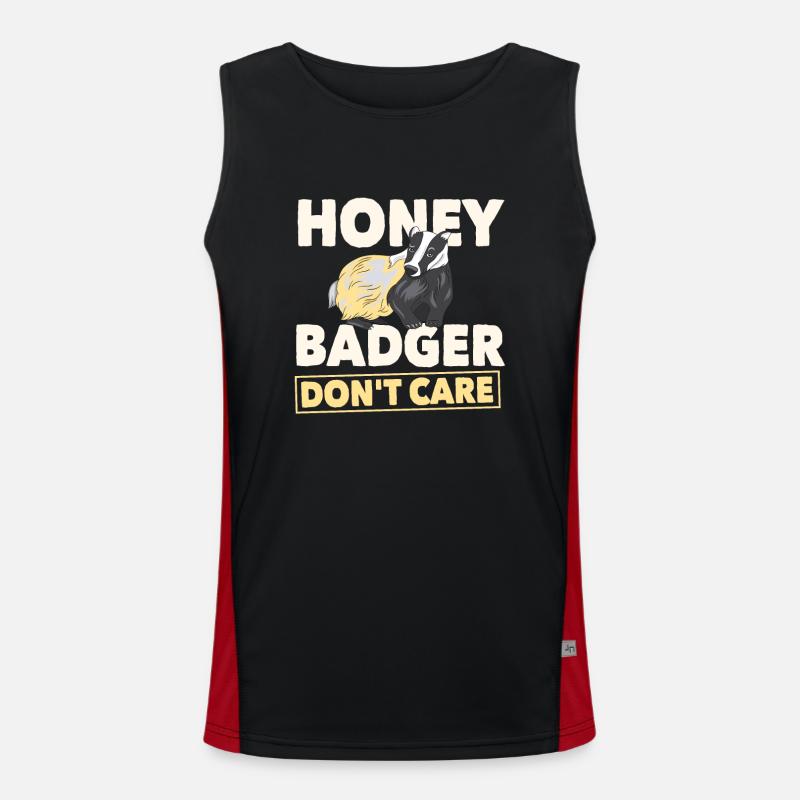 Honigdachs Funktionelles Kontrast-Tank Top für Männer 