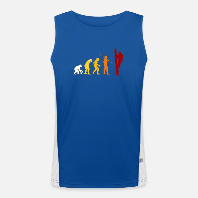 Baumpfleger Evolution Funktionelles Kontrast-Tank Top für Männer 