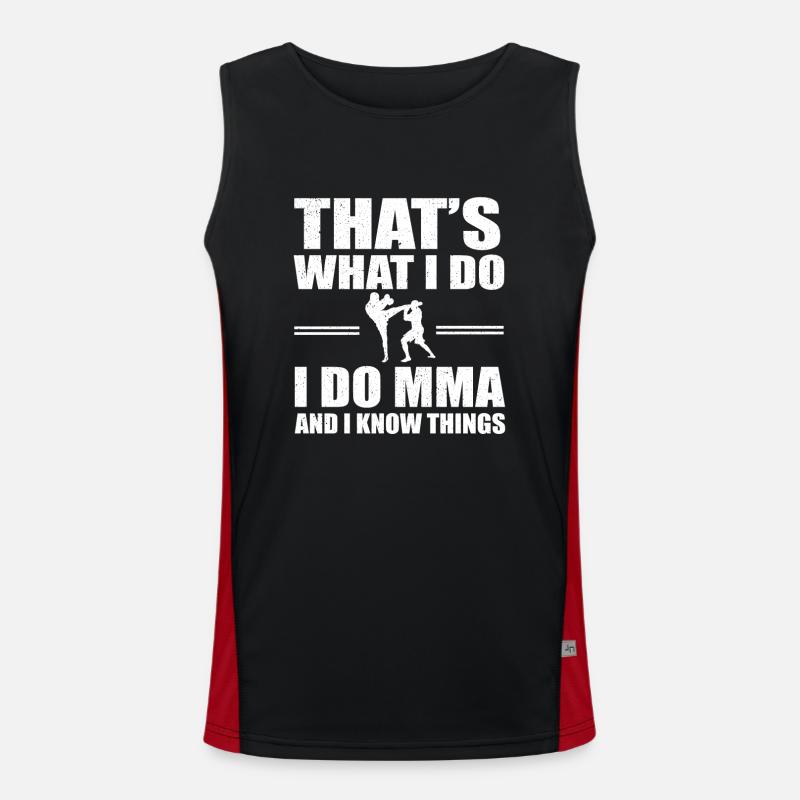 MMA Funktionelles Kontrast-Tank Top für Männer 