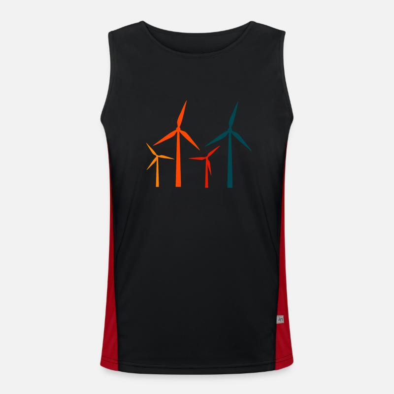 Windkraft Funktionelles Kontrast-Tank Top für Männer 