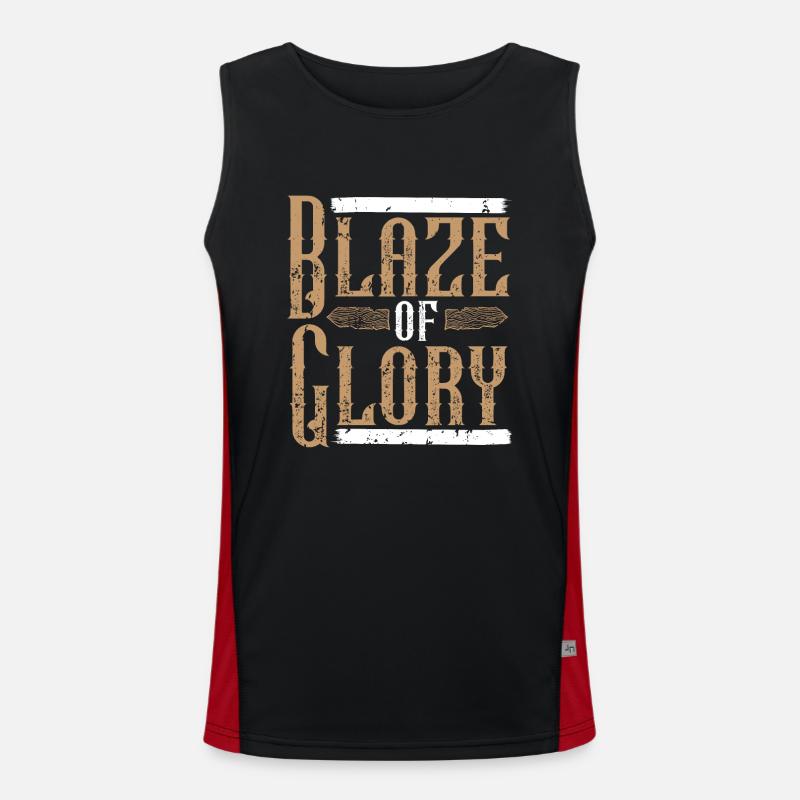 Wood-burning pyrography master carpenter Men's Functional Contrast Tank Top 