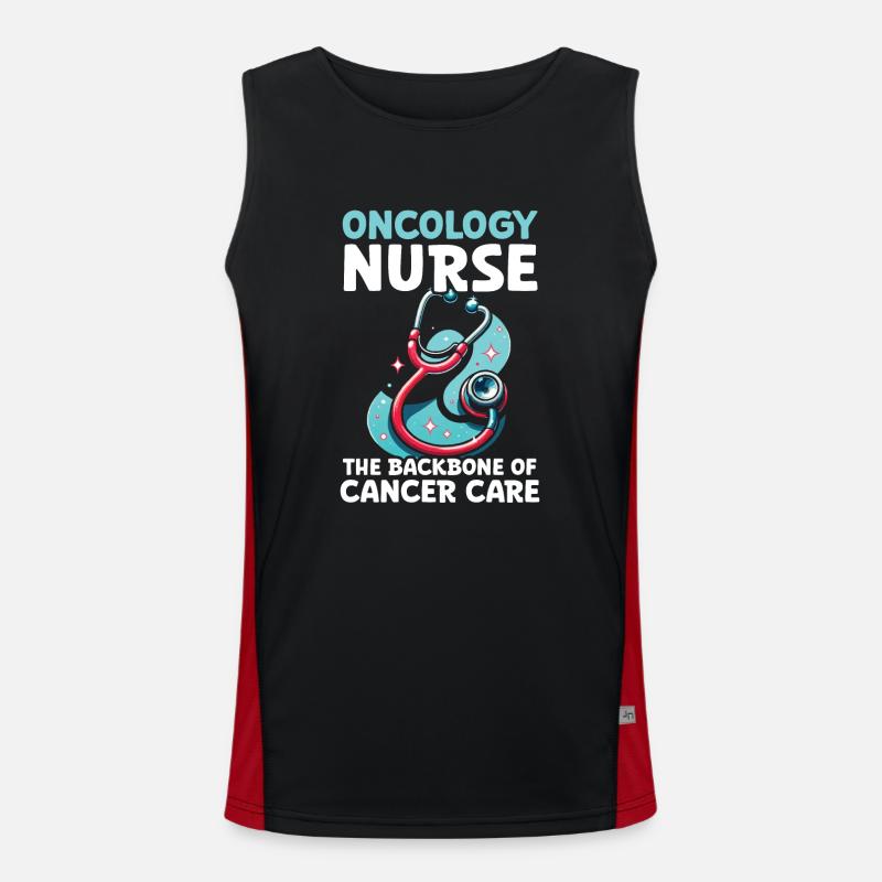 Oncology Nurse, Trained Men's Functional Contrast Tank Top 