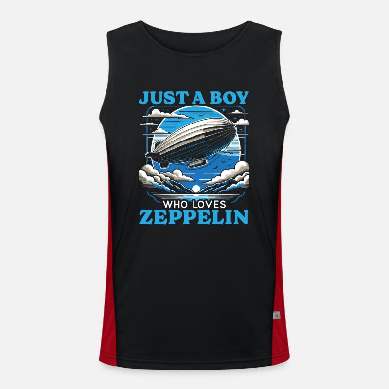 Zeppelin for Boys Men's Functional Contrast Tank Top 
