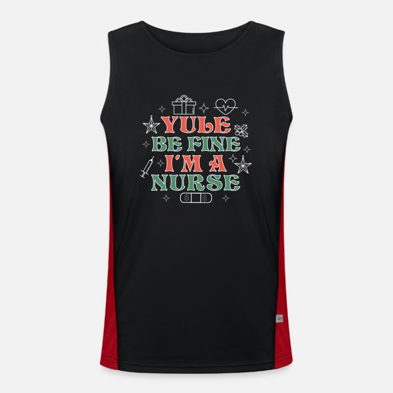 Lustiger Funktionelles Kontrast-Tank Top für Männer 