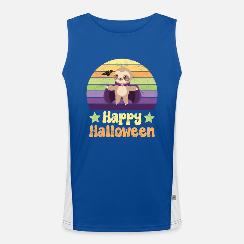 Halloween Vampir Dracula Funktionelles Kontrast-Tank Top für Männer 