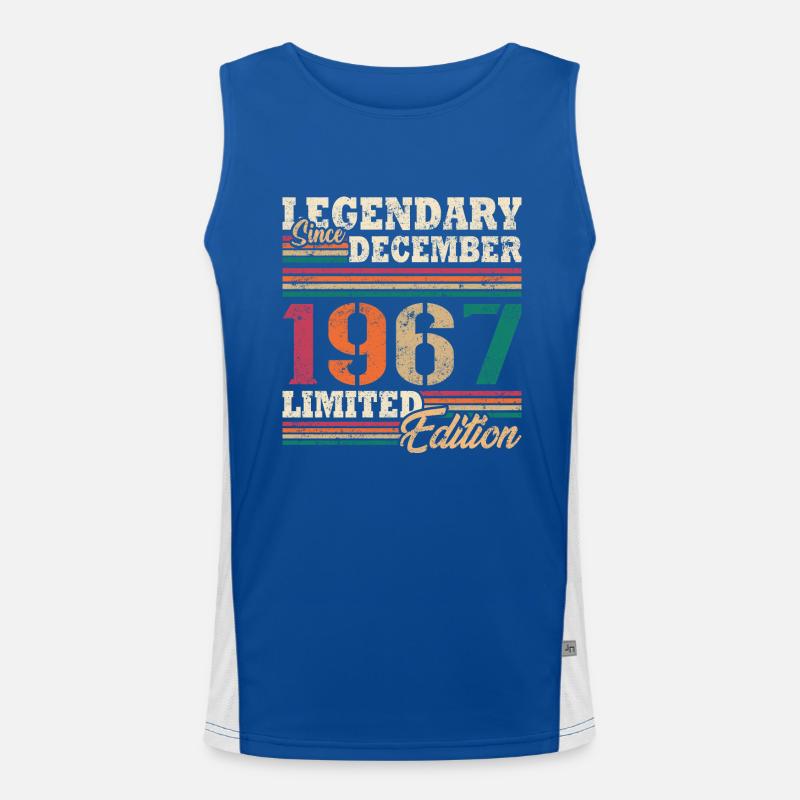 Legendäre Dezember 1967 Limited Edition Funktionelles Kontrast-Tank Top für Männer 