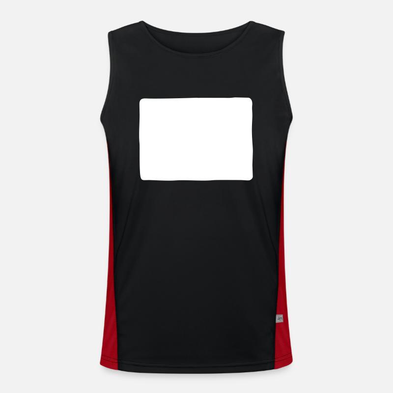 forme rectangle Débardeur respirant contrasté Homme 