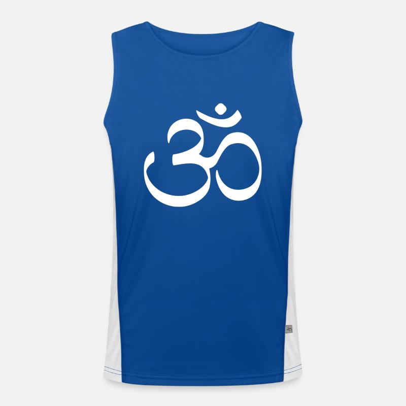 Om ॐ Men's Functional Contrast Tank Top 
