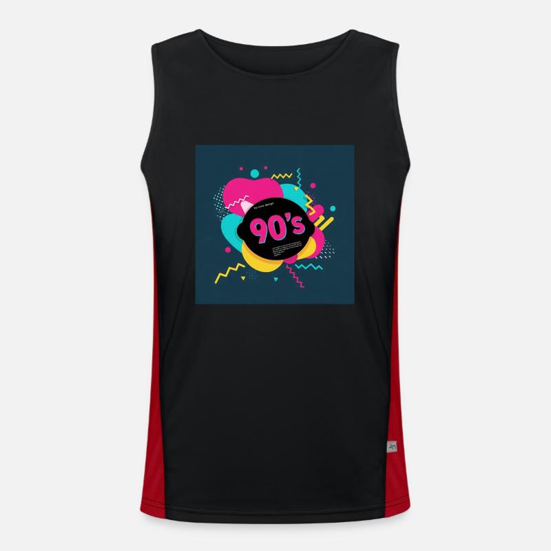 90s vibes Men's Functional Contrast Tank Top 