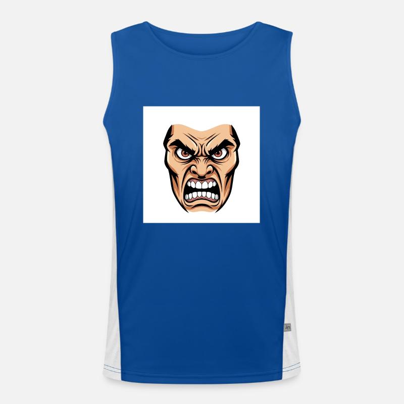 Die Essenz des Zorns: Eine explosive Grafik Funktionelles Kontrast-Tank Top für Männer 