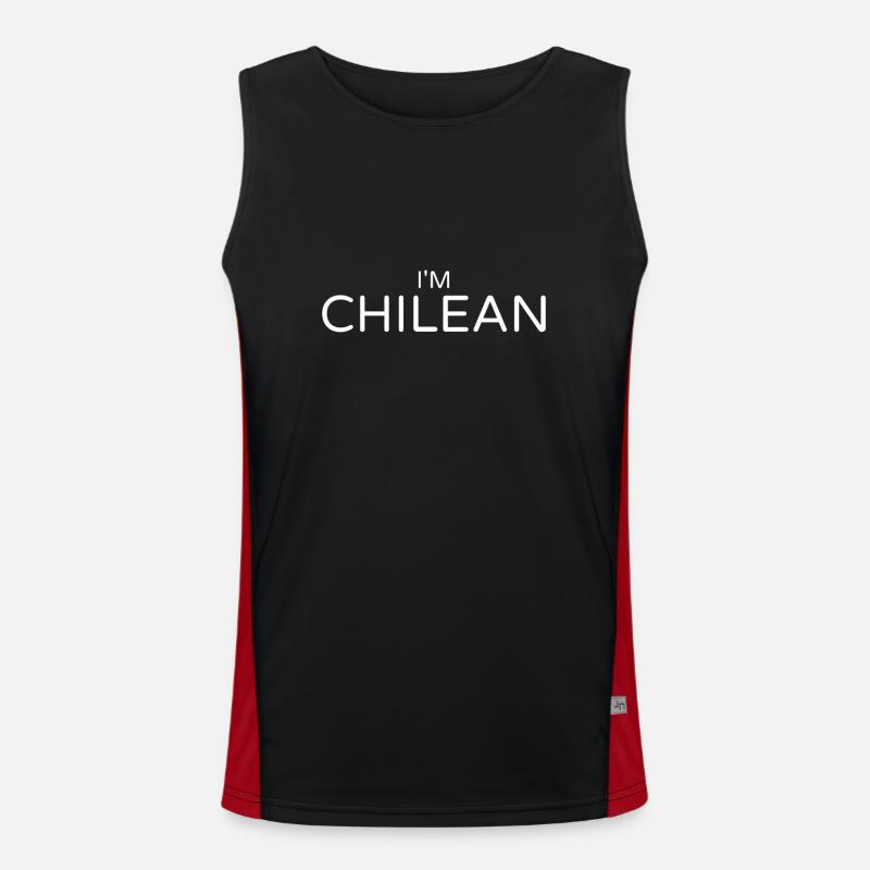 Je suis Chilean Pride Chilien Débardeur respirant contrasté Homme 