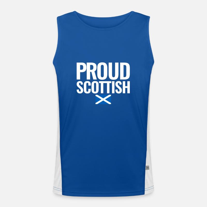 Fier drapeau écossais écossais Scots Débardeur respirant contrasté Homme 