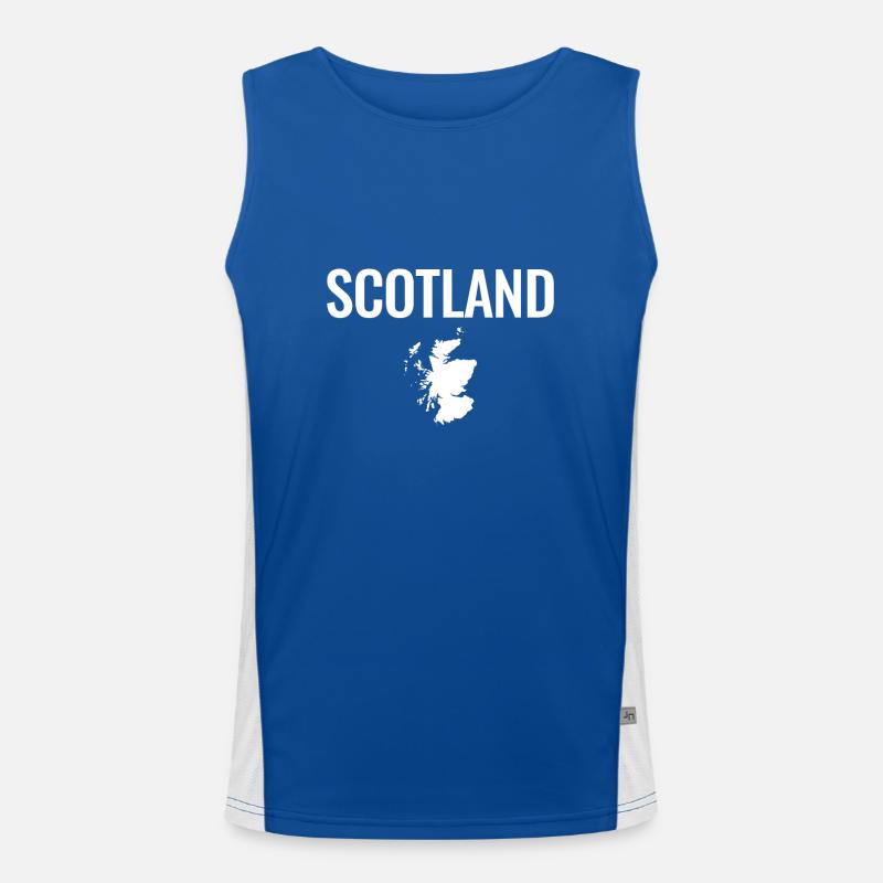 Ecosse Ecosse Carte Ecosse Ecossais Ecossais Débardeur respirant contrasté Homme 