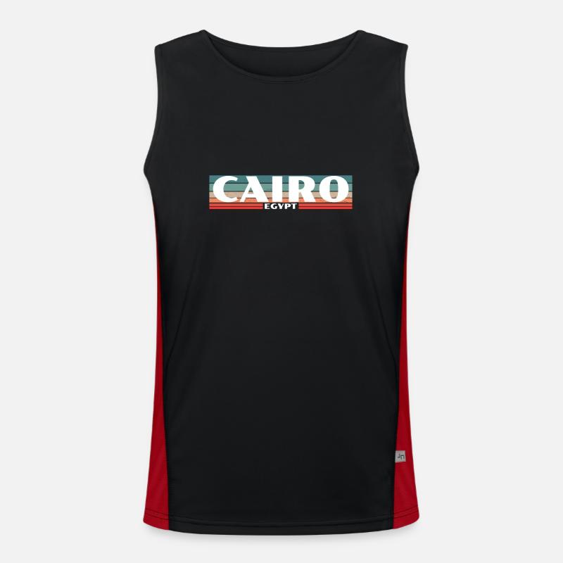 Le Caire Rétro Égypte Égypte Égypte Egypte Egyptienne Egypte Débardeur respirant contrasté Homme 