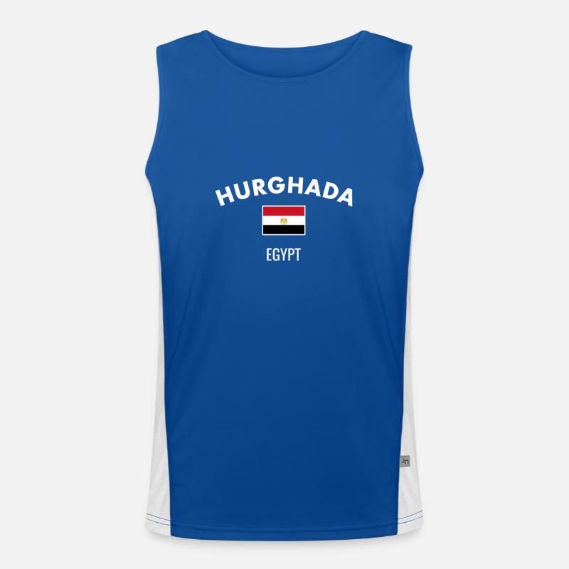 Hurghada, Égypte, Drapeau égyptien, Égyptien Débardeur respirant contrasté Homme 
