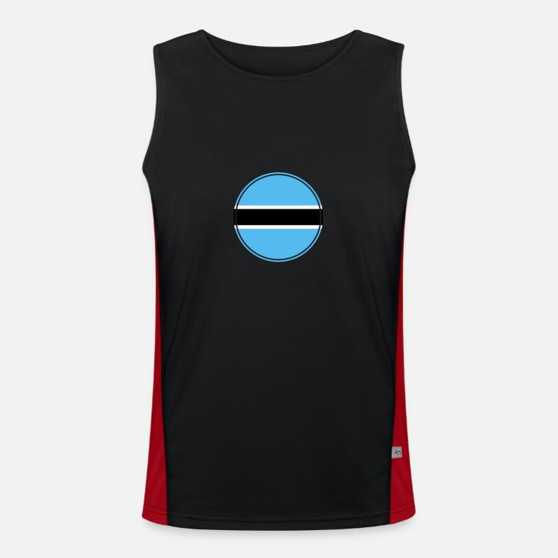 Botswana Botswana flag Botswanians Men's Functional Contrast Tank Top 