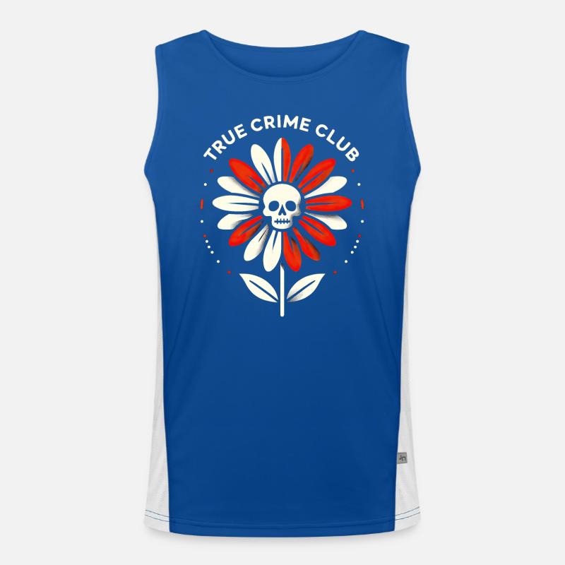 Skull Bloom Enigma Men's Functional Contrast Tank Top 