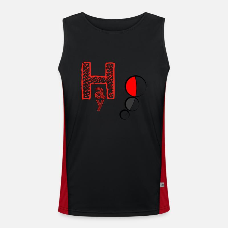 cool message Men's Functional Contrast Tank Top 